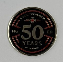 50th MGFRA Anniversary Challenge Coin Back